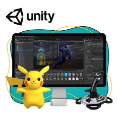 Мир игр на Unity 2D на популярном движке + AI-помощники - КИБЕРшкола программирования для детей, компьютерные курсы для школьников, начинающих и подростков - KIBERone г. Новошахтинск