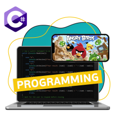 Программирование на C#. Удивительный мир 2D-игр - КИБЕРшкола программирования для детей, компьютерные курсы для школьников, начинающих и подростков - KIBERone г. Новошахтинск