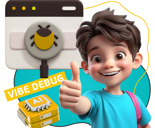 Тестирование & Vibe Debug. Охотники за багами - КИБЕРшкола программирования для детей, компьютерные курсы для школьников, начинающих и подростков - KIBERone г. Новошахтинск